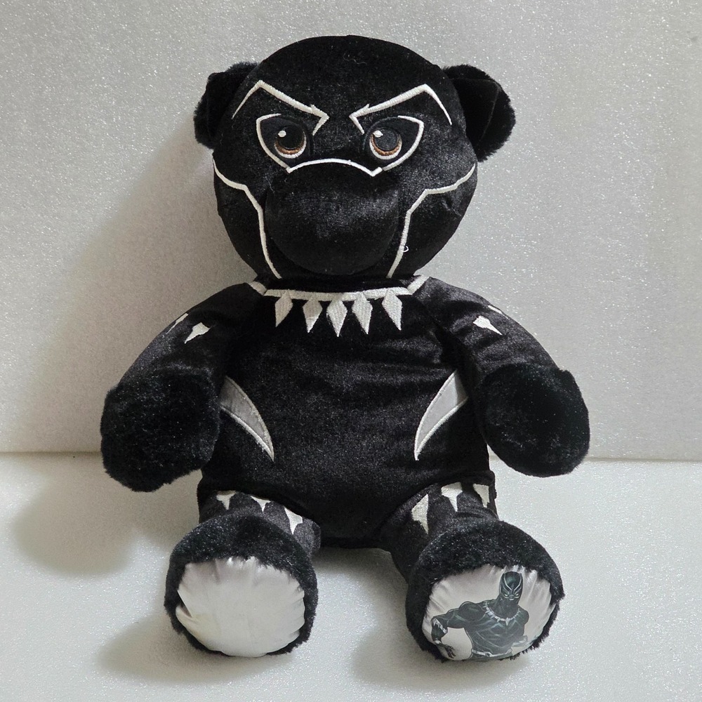 Build-a-Bear Black Panther Wakanda T’Challa Marvel Universe Plush Toy 16"